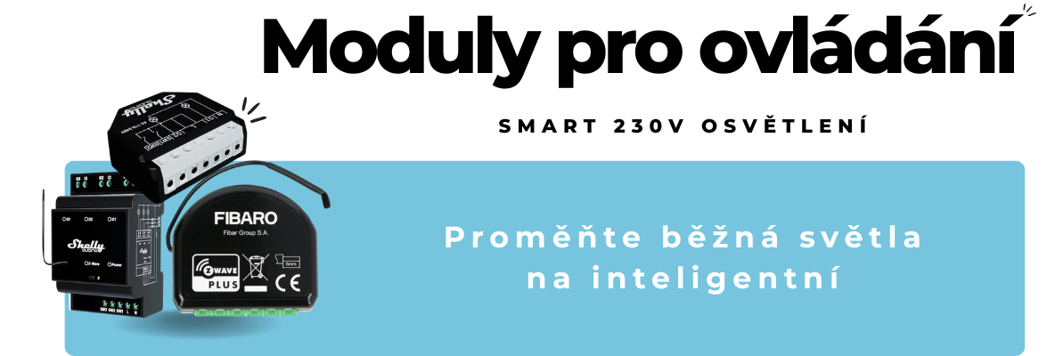 Baner - Moduly pre ovládanie Smart 230V osvetlenia CZ